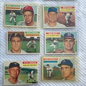 1956 Topps Baseball. VG condition 
12 card lot